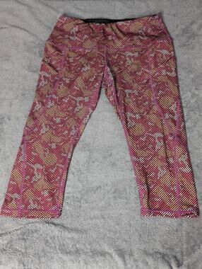 ODODOS Womaen's High Waisted Pattern leggings, Tummy Control workout Yoga Large